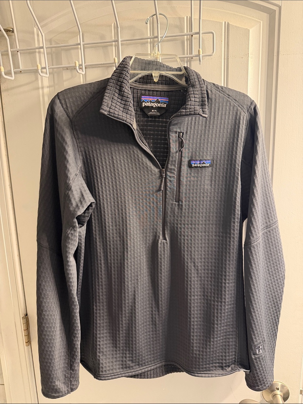 Patagonia Gray Lightweight Waffle Quarter-Zip Pullover